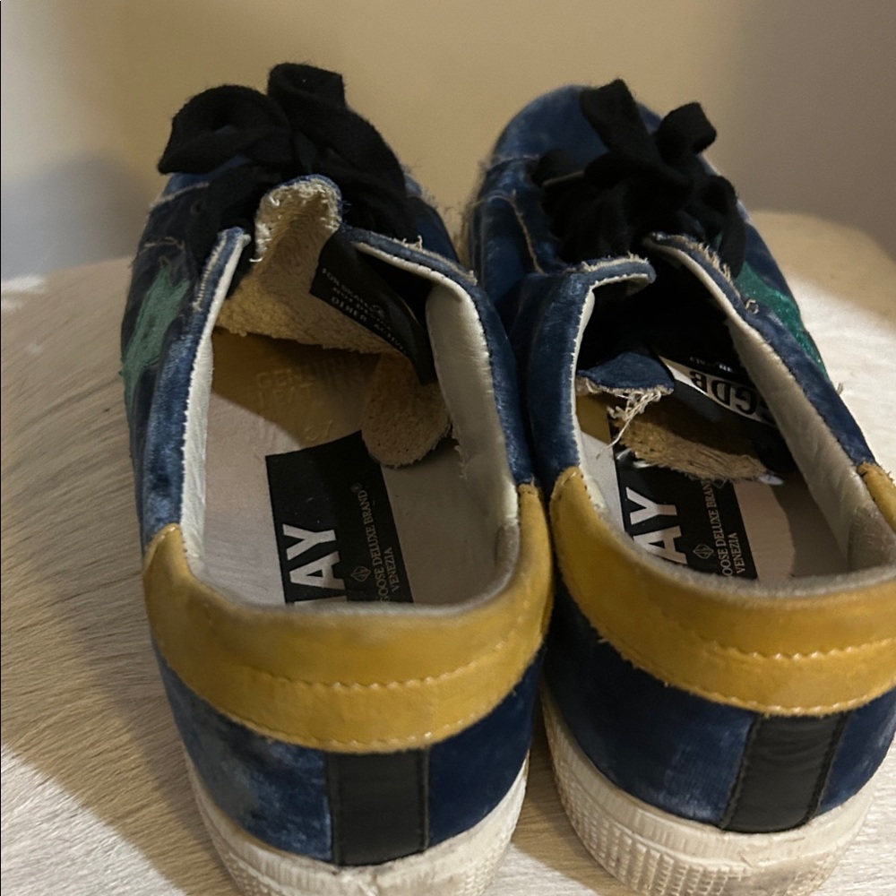 Golden Goose “May” blue velvet! So cute - Picture 4 of 7